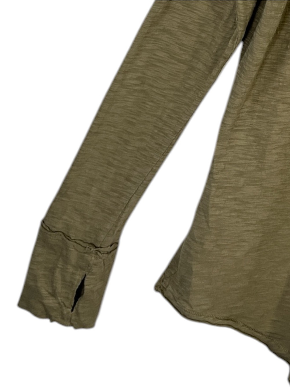 Free People We The Free Arden Tee Size Large in Olive Green - Picture 5 of 7